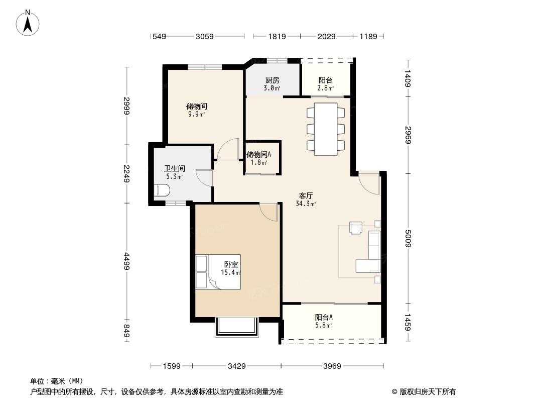 宾阳湖景花园二期户型图片