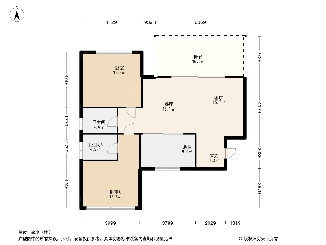 南宁嘉和城户型图图片