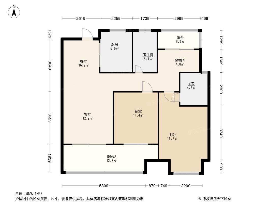 合肥滨湖沁园户型图图片