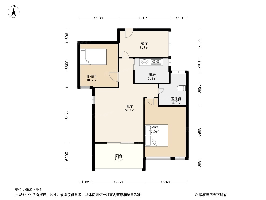 蓝湾户型图图片