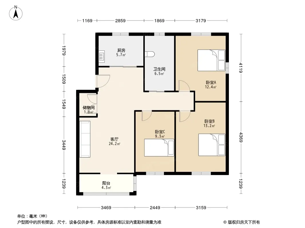 华恒家园户型图