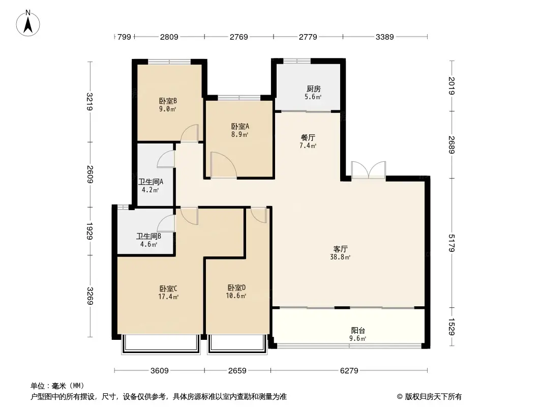 龙湖彩虹郦城户型解析