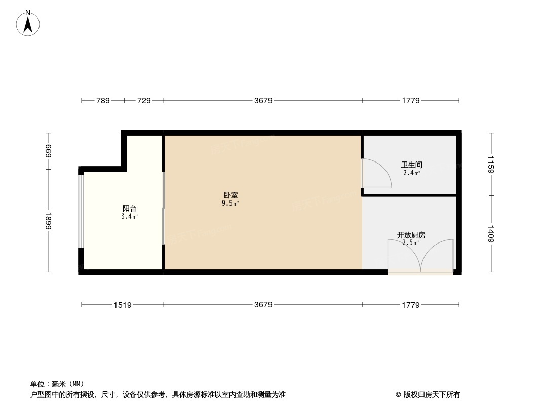 中晟元素假日公寓戶型圖