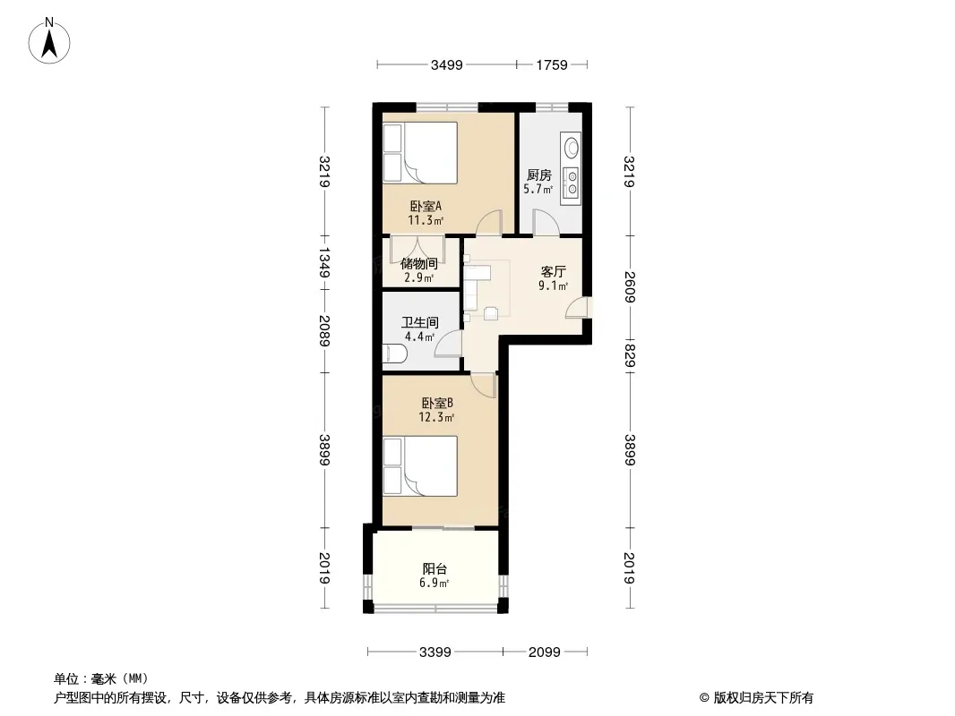 兴和苑小区户型图