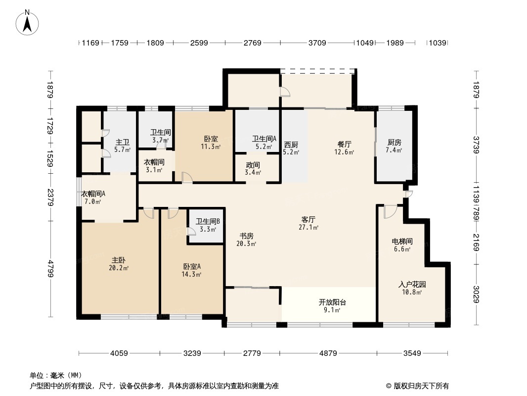 800平米平层户型图图片