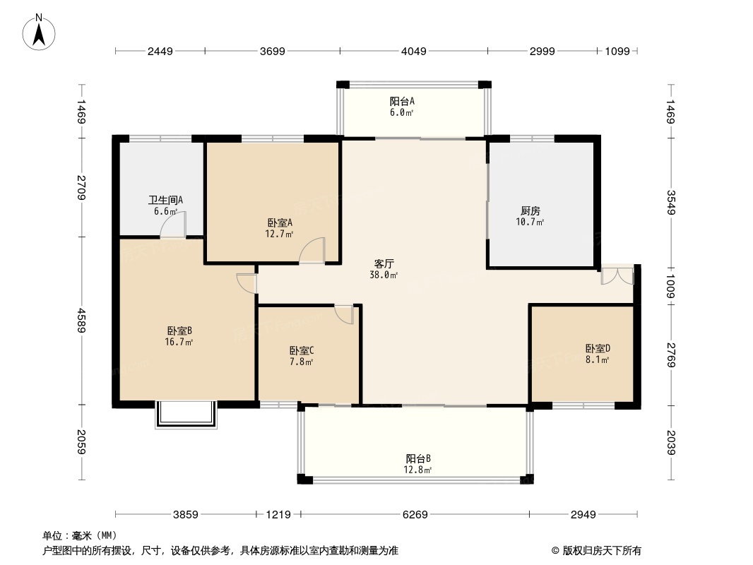 中海观园户型图片