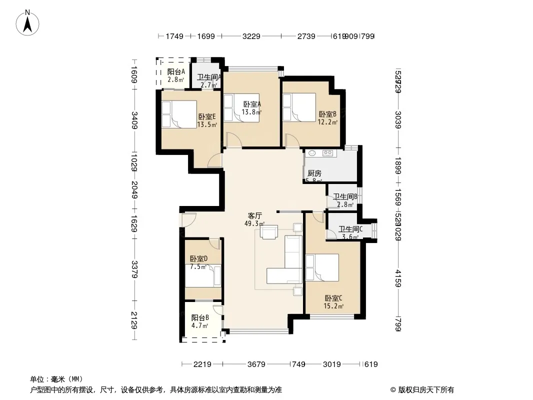 西城晶华户型图