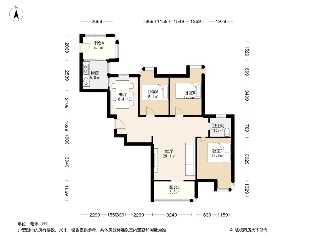 新景舜弘天籟戶型圖