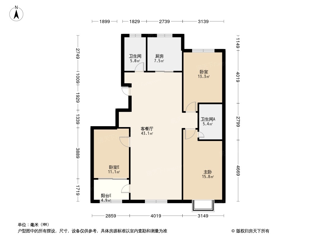 潍坊恒信伯爵公馆户型图片