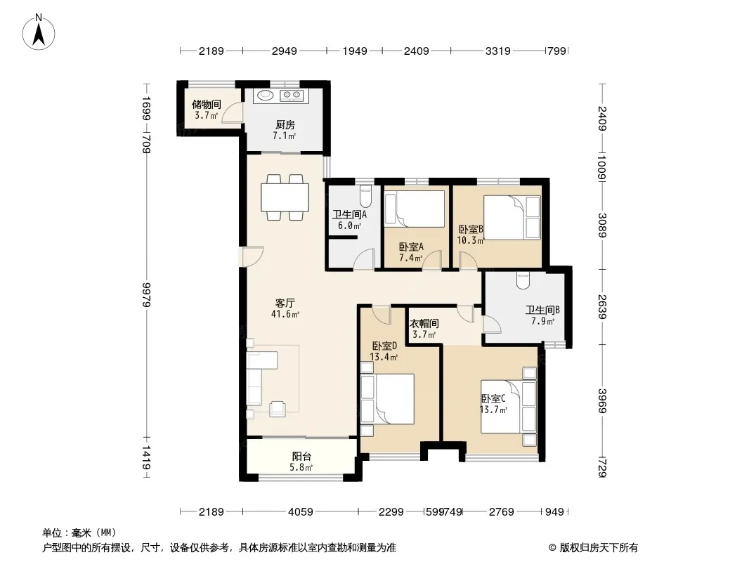 金地褐石公馆户型图