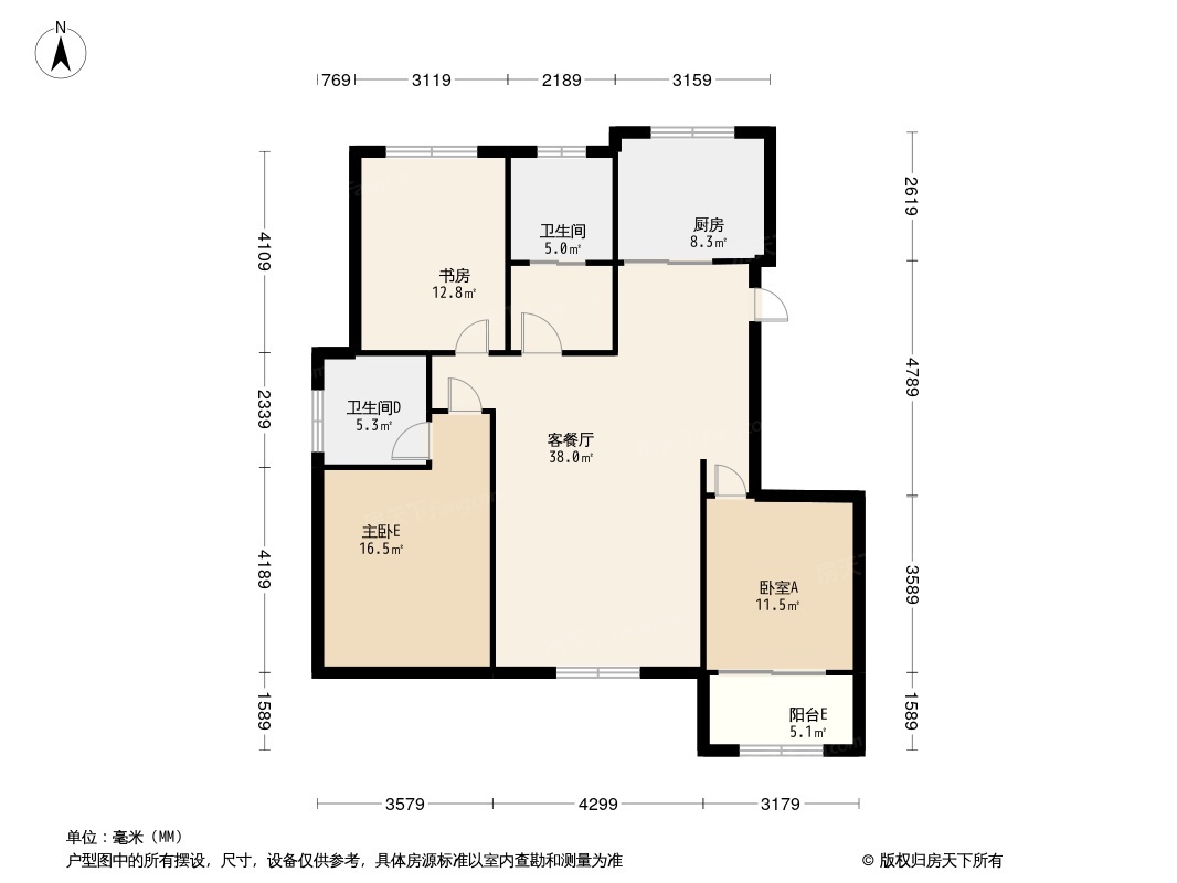 潍坊恒信伯爵公馆户型图片