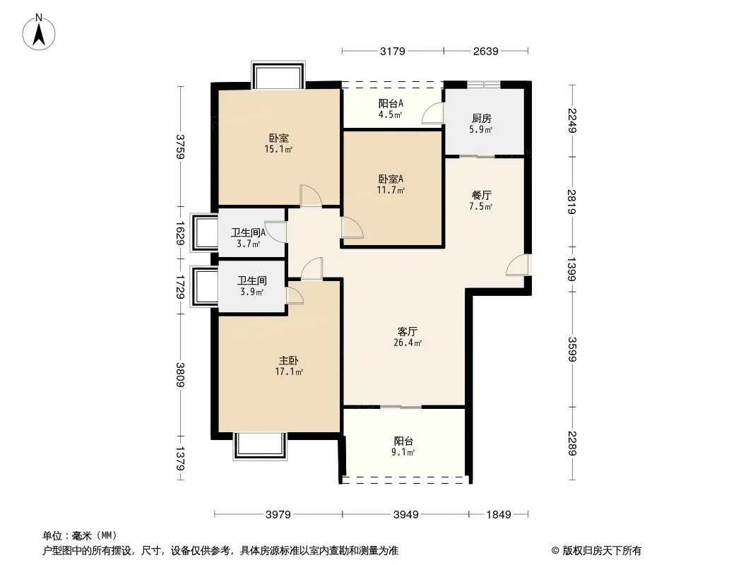 蓝天金地户型图