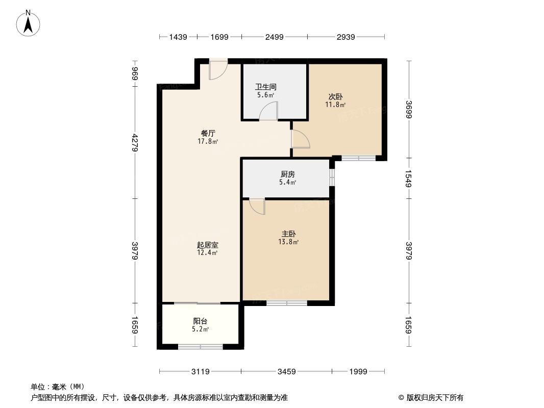 北京诺德彩园户型图图片