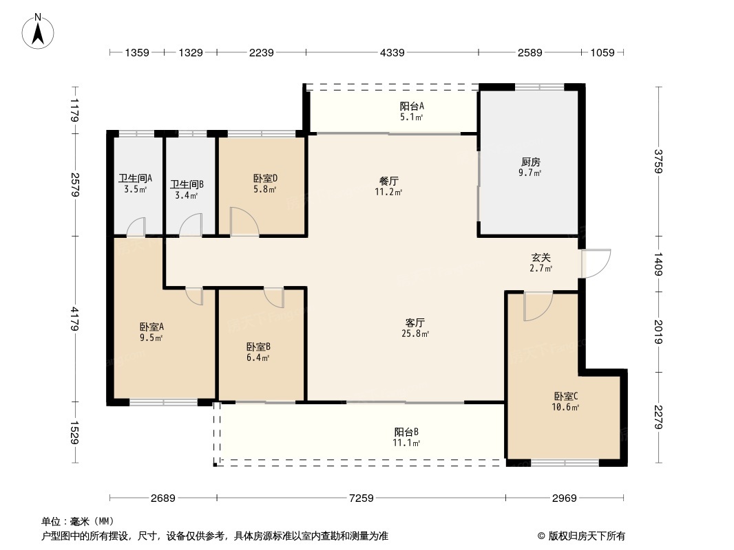 揽境户型图图片