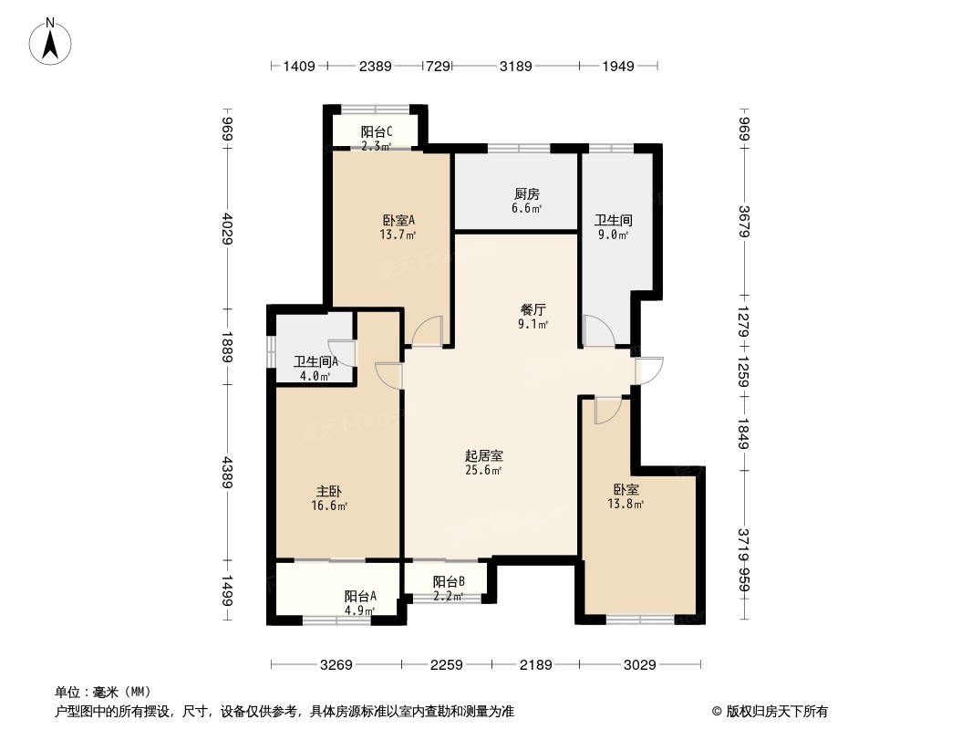 六安水韵东方户型图图片