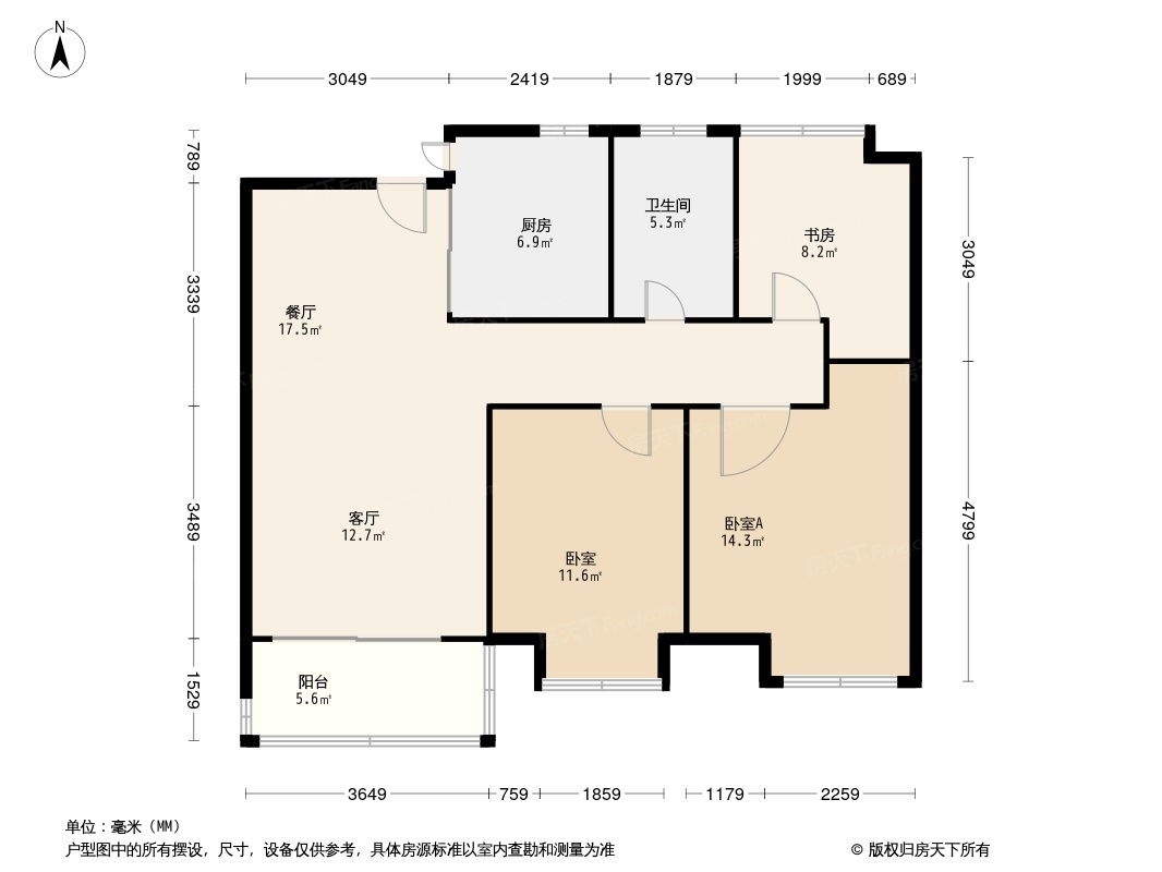 徐州晴翠四季户型图图片