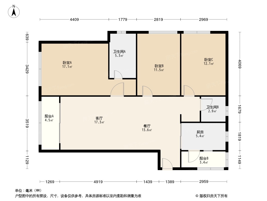 金色城邦二期户型图图片