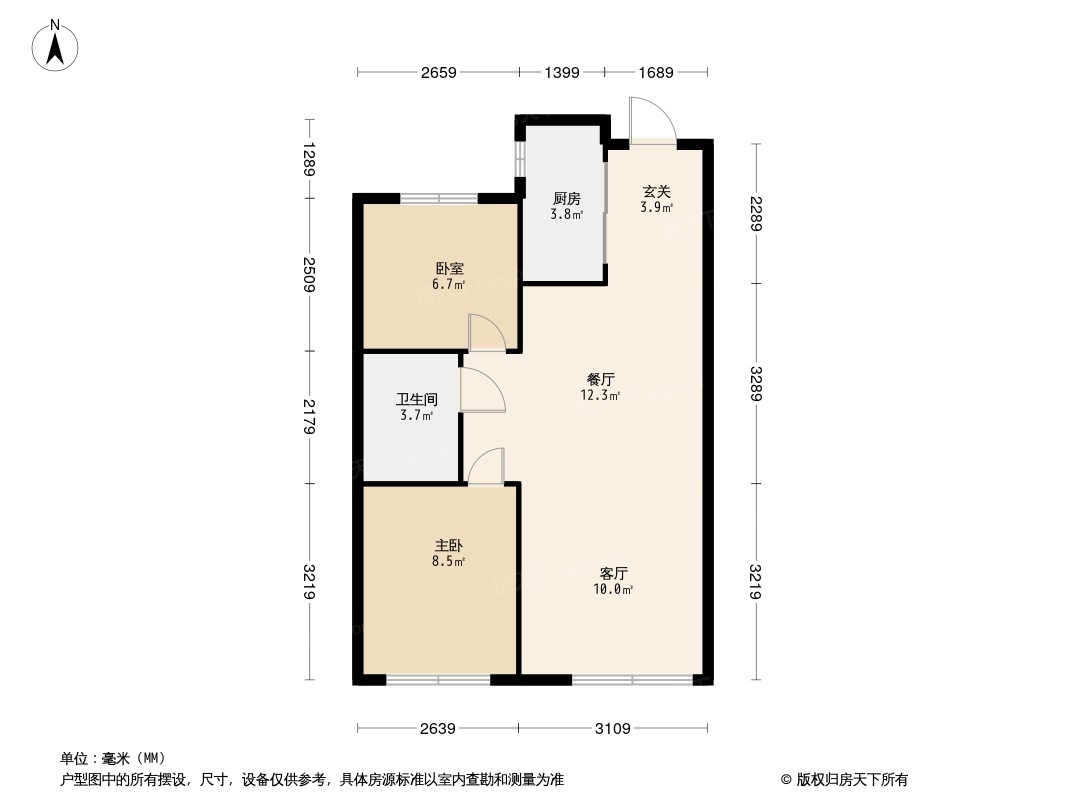 中海和平之门·棠颂户型类别:2居,3居,4居户型面积:8300平方米