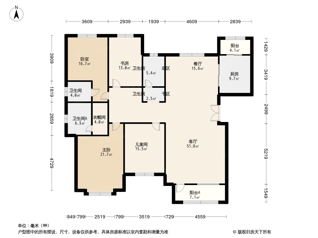 豐潤萬科金域華府戶型圖