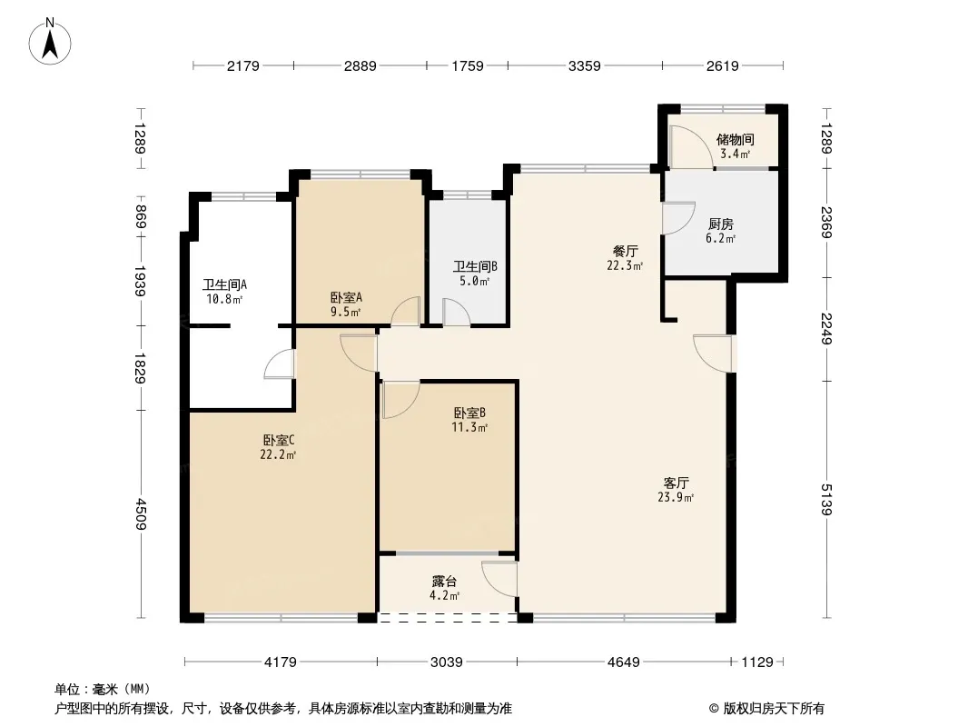 华业龙玺别墅户型图