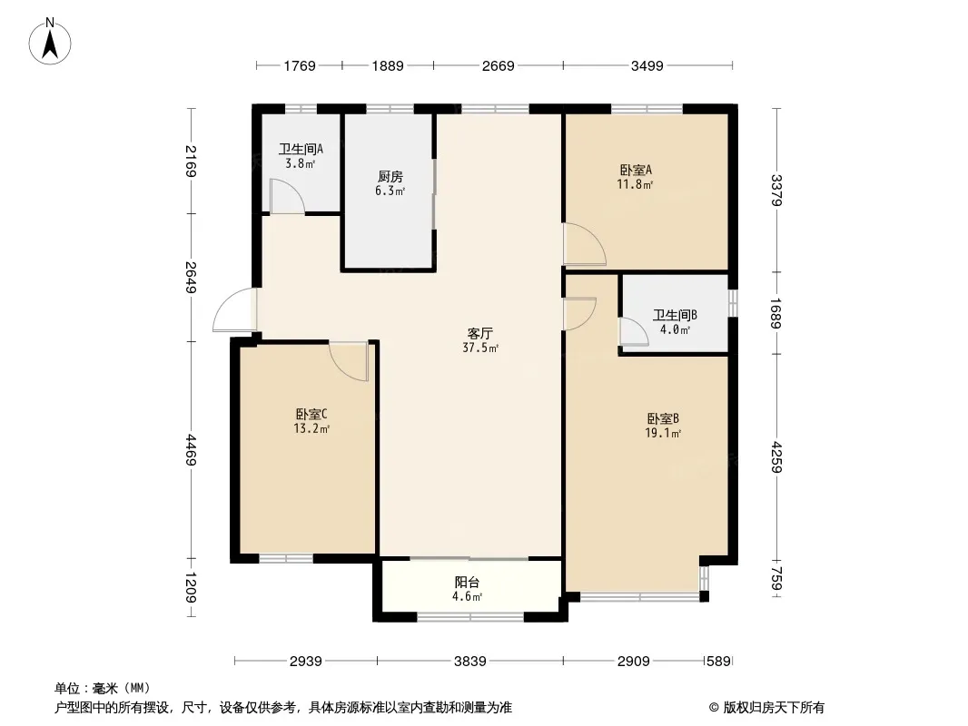 胜芳紫金华府户型图