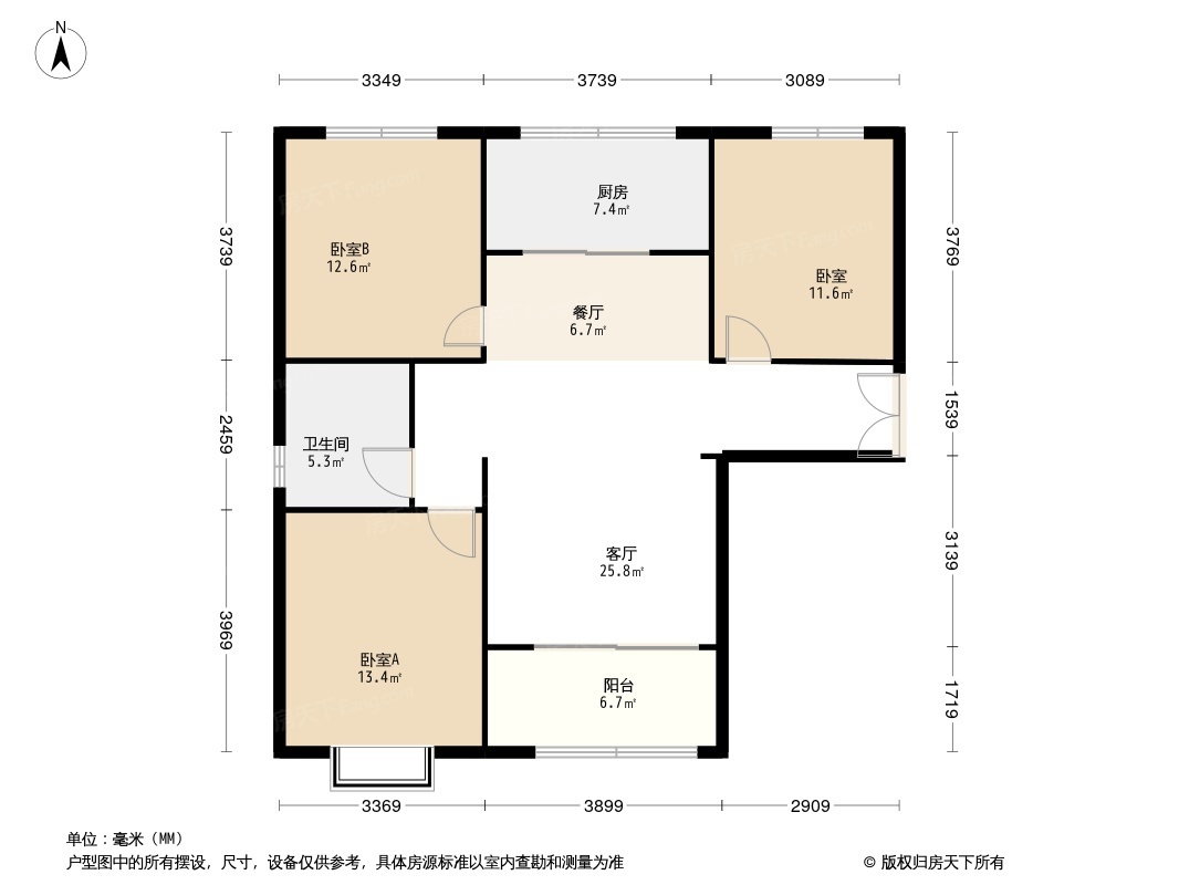 紫御华府户型图图片