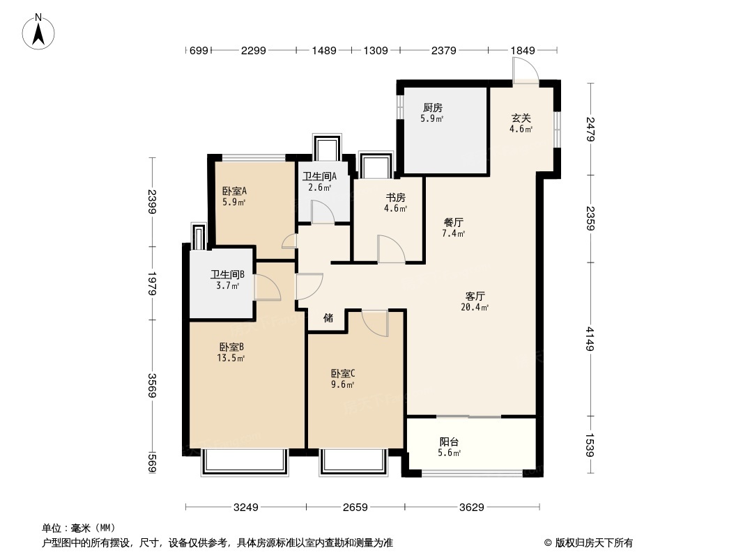 保利西悦湾户型图图片