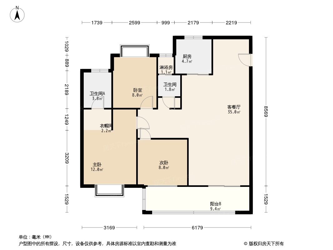 鄂州澜御府户型图图片