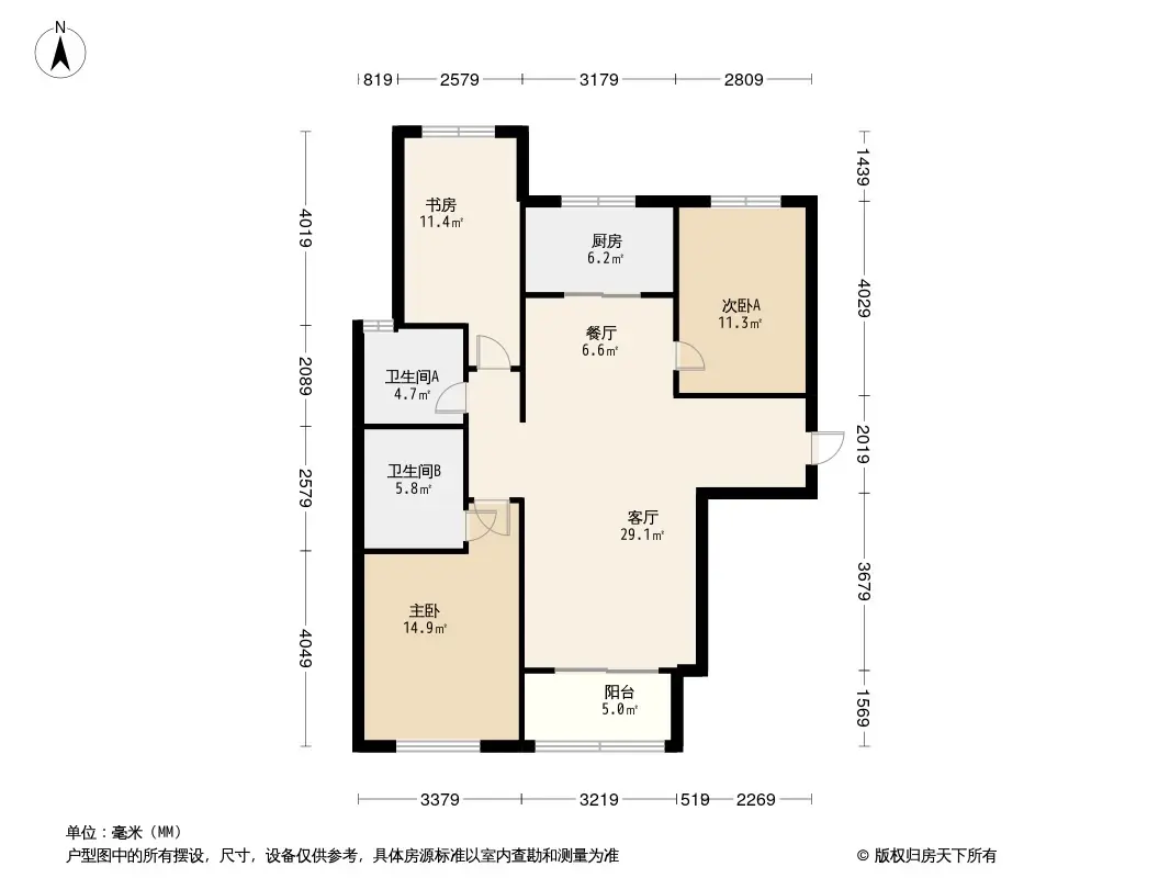 兰州盛达公馆户型图图片