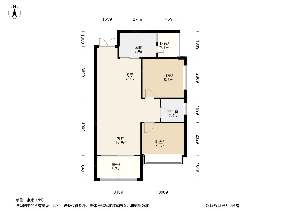 密云悦欣汇户型图图片