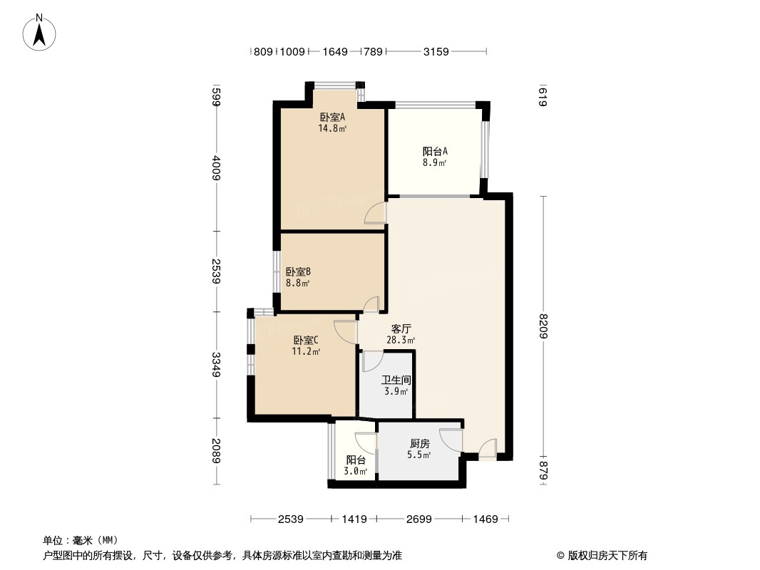 天馨花园平面图图片