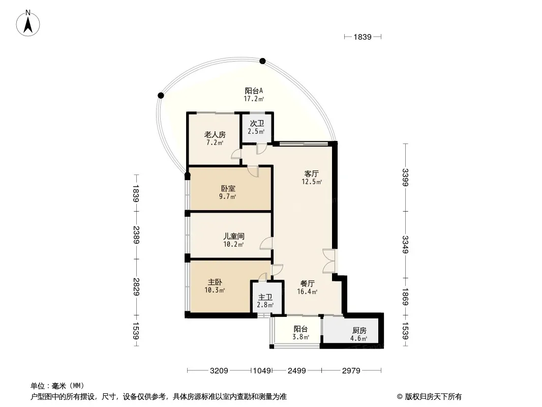 龙栖海岸户型图