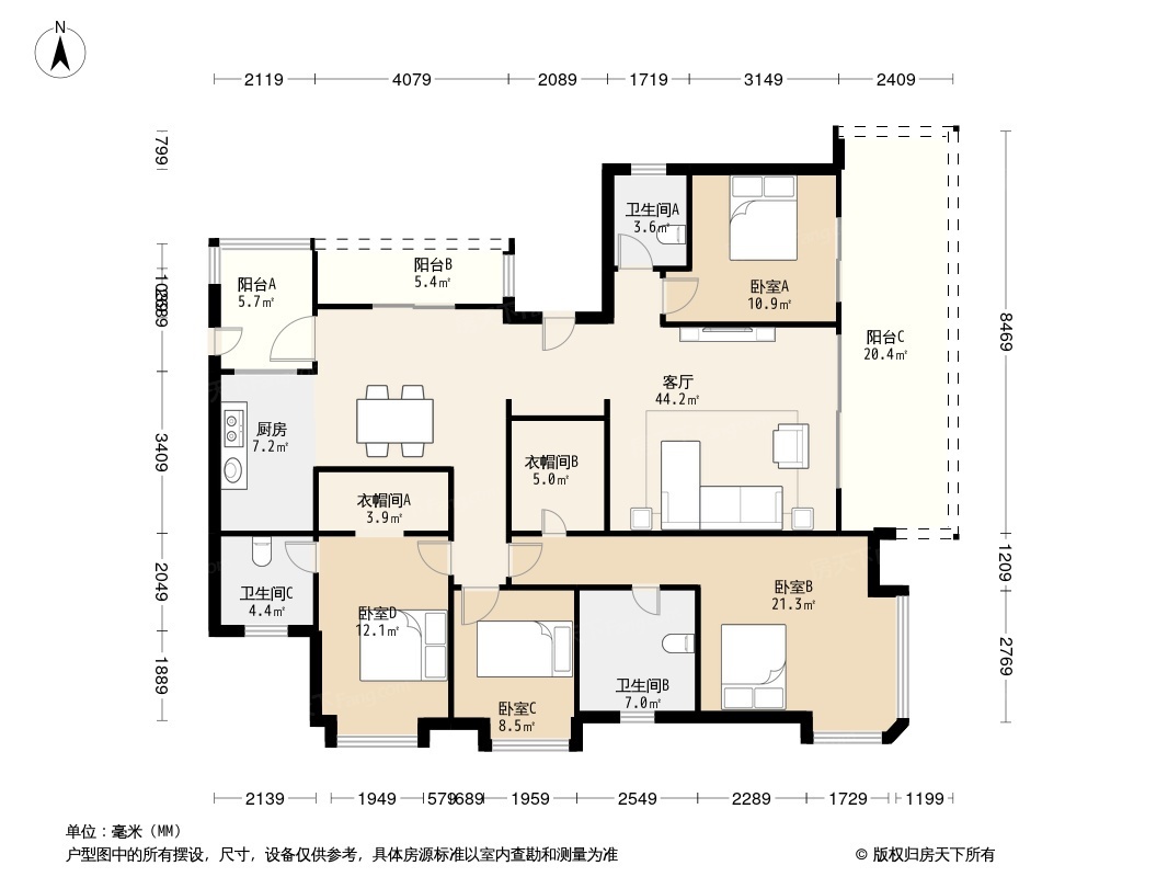 鹭湖宫15区户型图