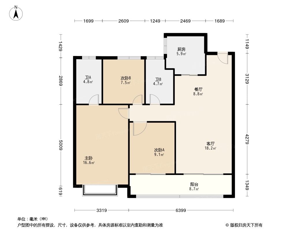 金鹰广场户型图图片