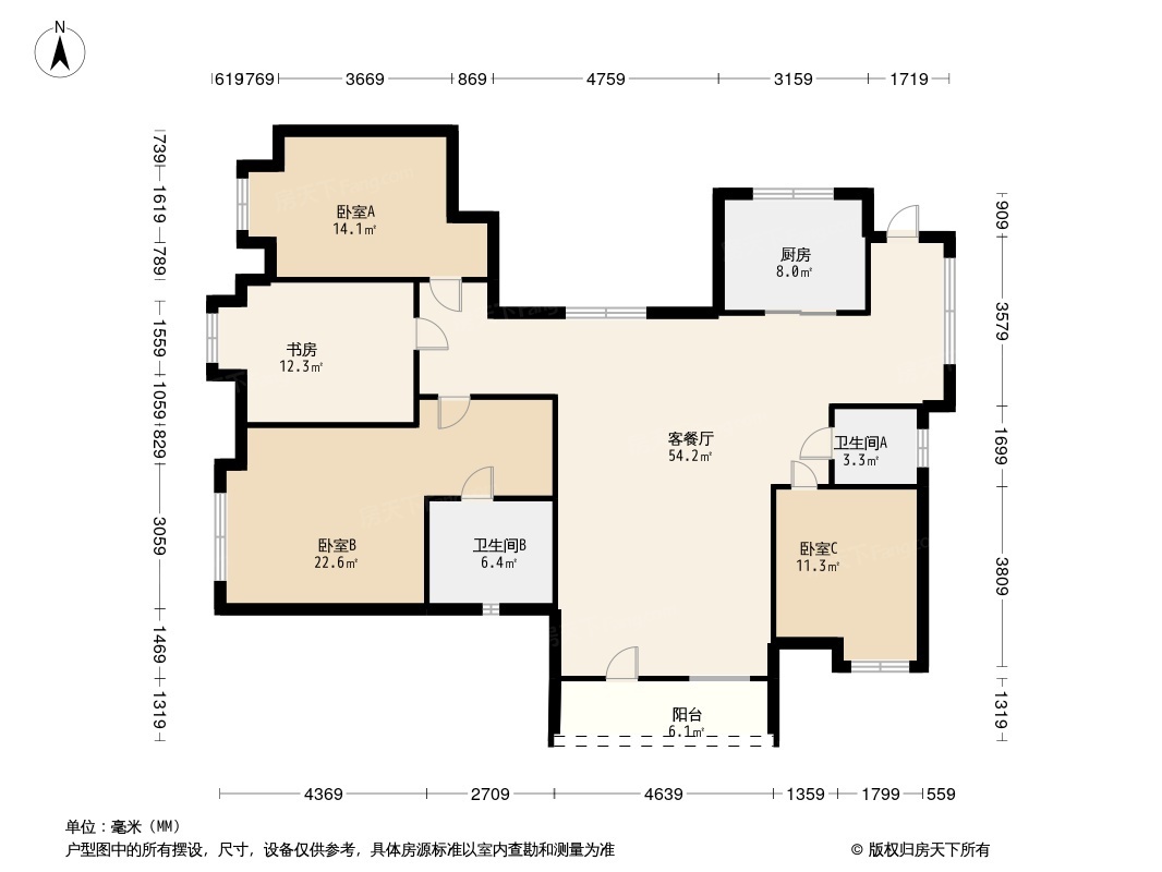 湾九里户型图片