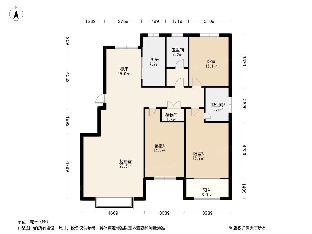 邢台海德花园户型图图片