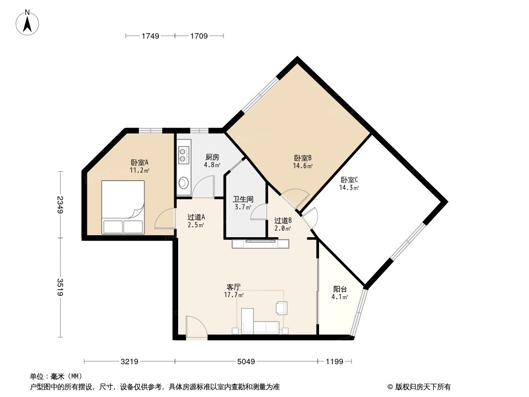 汇侨新城南区户型图