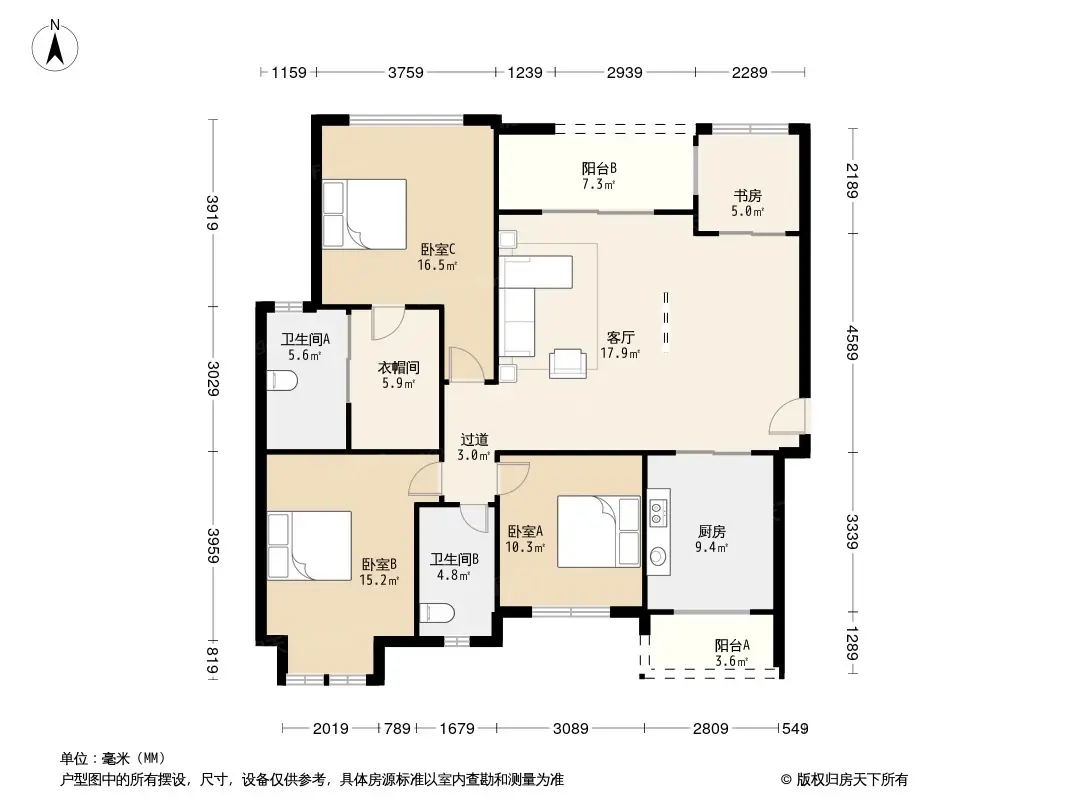 协信溪山墅户型图图片