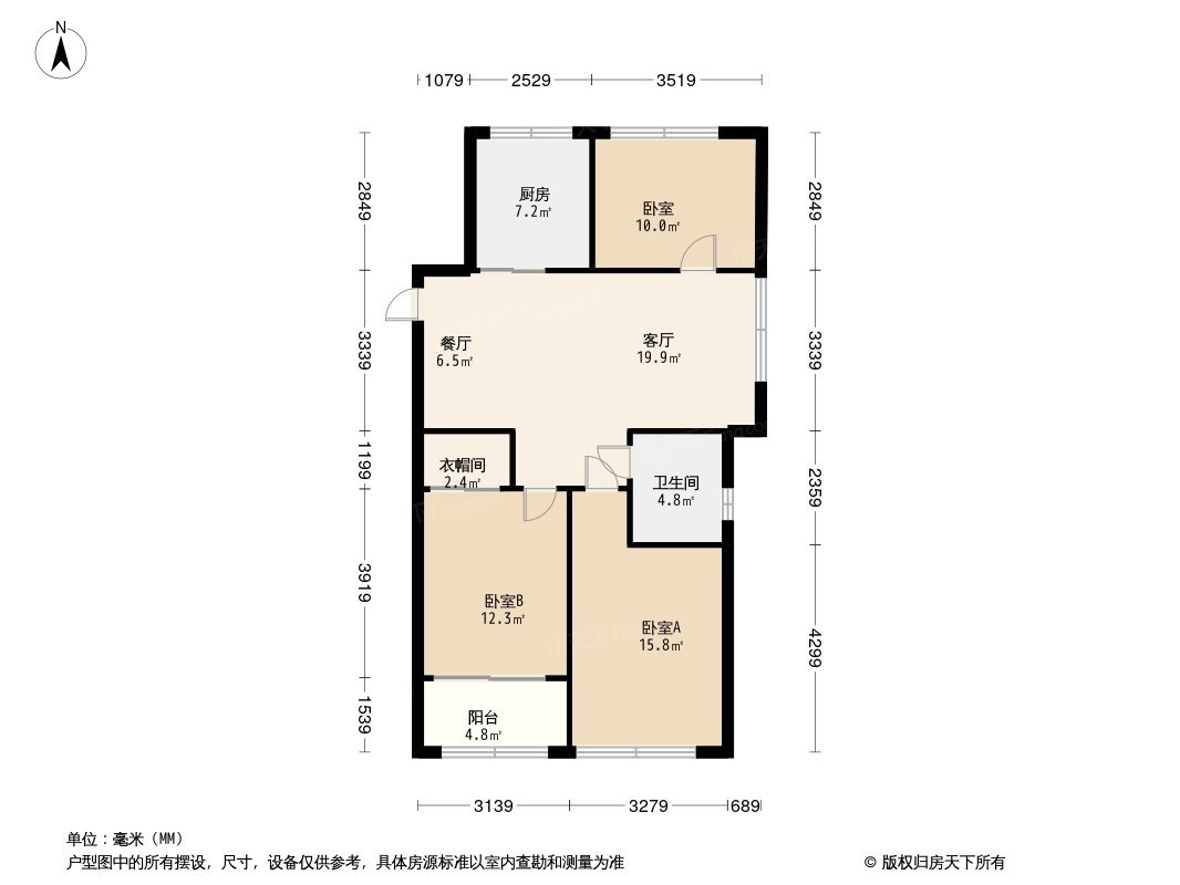 长峙岛风华园户型图图片