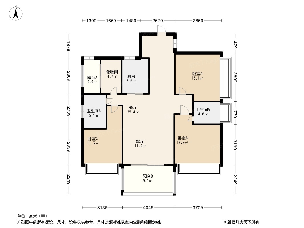 御海尚品户型图图片