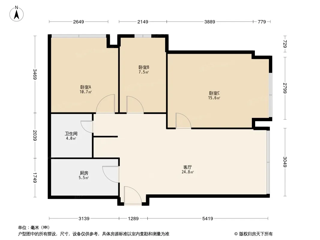 龙湖梵城公寓户型图