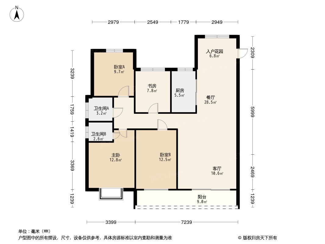 小港奥园誉湖湾户型图图片