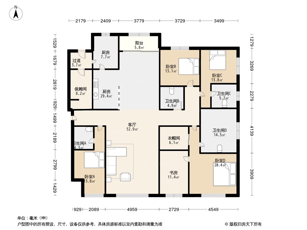 沈阳雅颂居户型图片