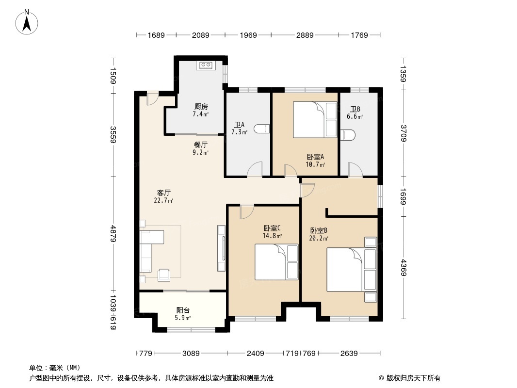 汇锦华府户型图