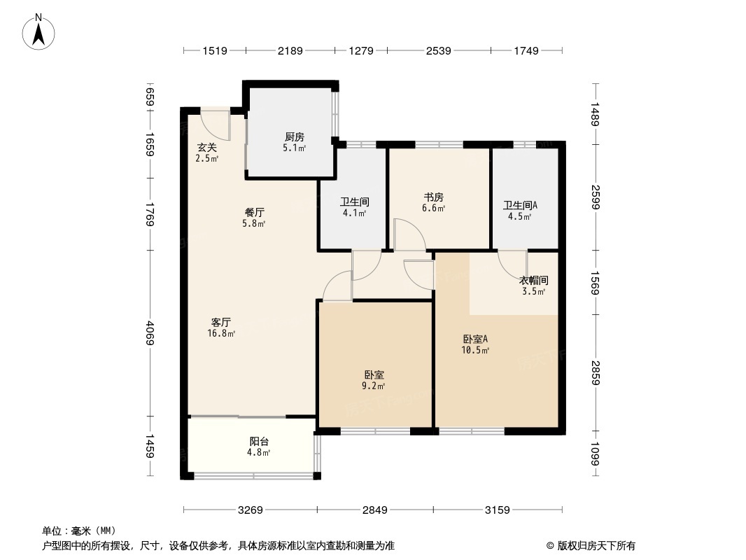 项城如意府别墅户型图图片