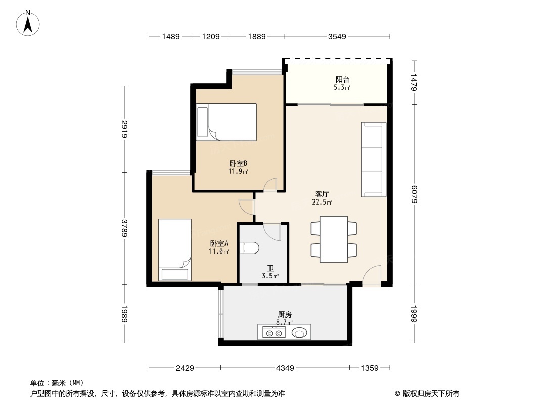 盛景嘉苑户型图图片