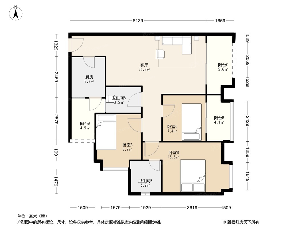 康德郡户型图图片