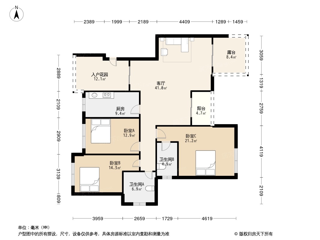 托斯卡纳户型图图片