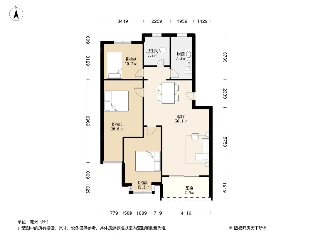 九龙花园户型图