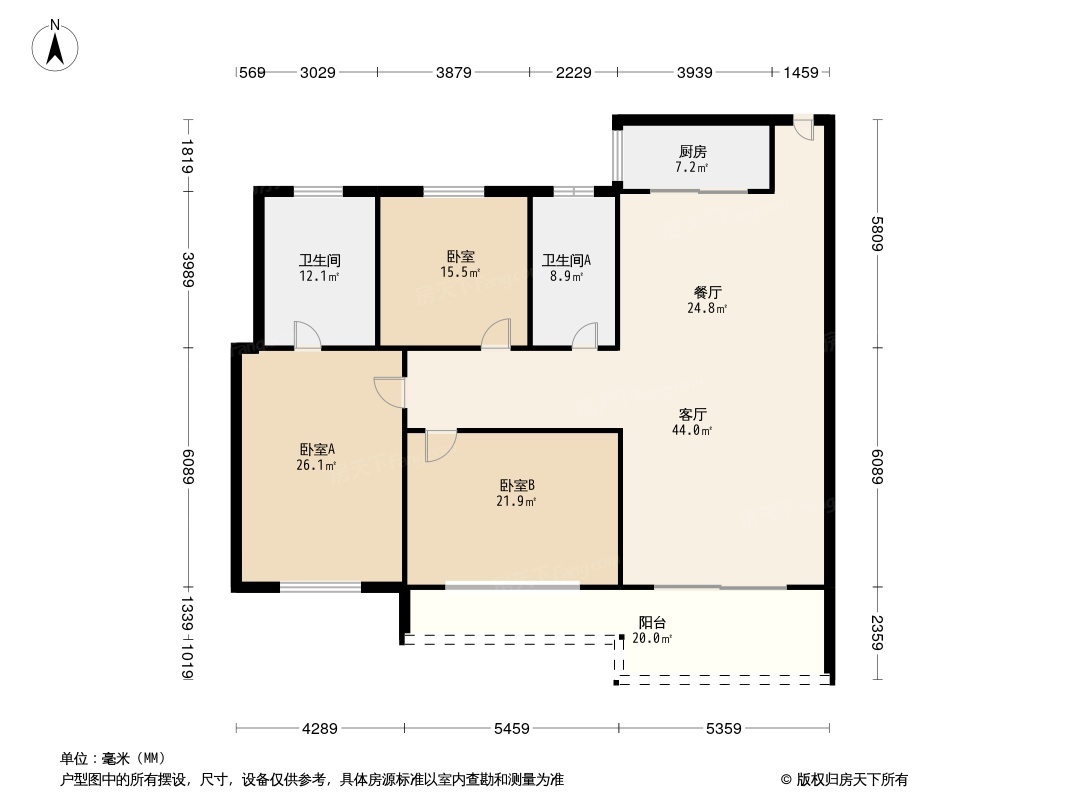 崇和花园户型图